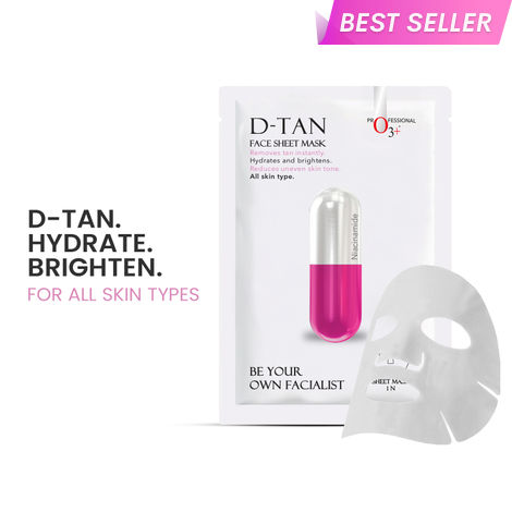 Buy O3+ Facialist Dtan Face Sheet Mask With Niacinamide For De tan Removal (30 gm)-Purplle