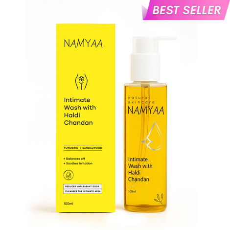 Buy Namyaa Haldi Chandan Intimate Hygiene Wash | With Germ and Odour Protection | pH Balanced 100 gm-Purplle