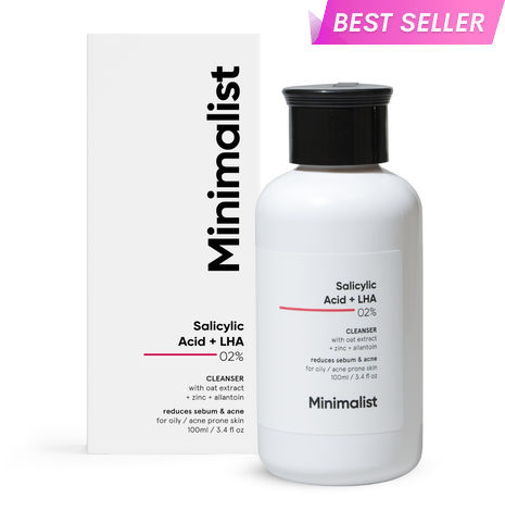 Buy Minimalist Salicylic Acid + LHA 02% Cleanser for Oily / Acne Prone Skin, 100ml-Purplle