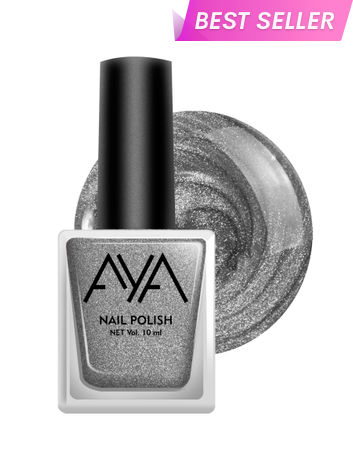 Buy AYA Nail Polish 04 Silver (10 ml)-Purplle