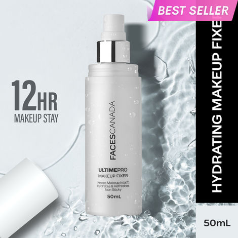 Buy FACES CANADA Ultime Pro Makeup Fixer, 50 ml | Long Lasting Makeup Setting Spray | Keeps Makeup Intact | Hydrates, Soothes & Refreshes Skin-Purplle