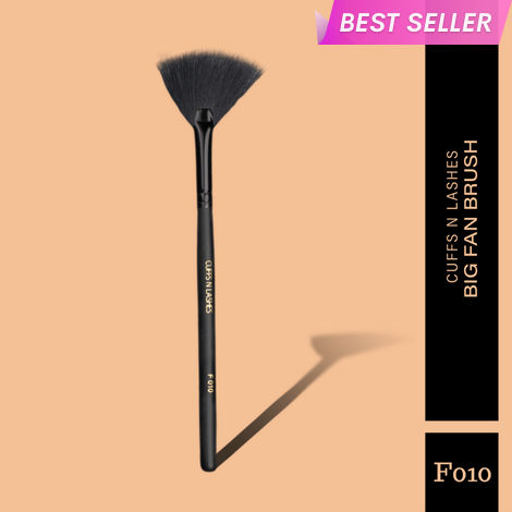 Buy Cuffs N Lashes Makeup Brushes, F010 Big Fan Brush-Purplle