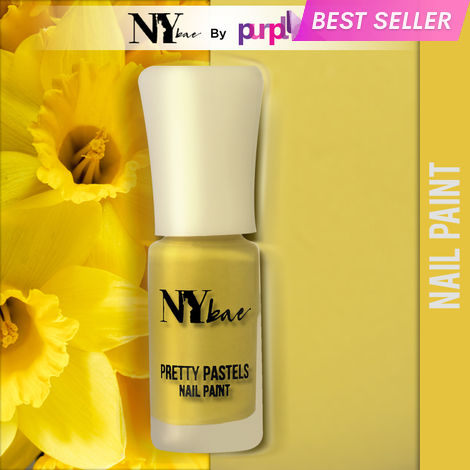 Buy NY Bae Pretty Pastels Nail Paint - Yellow Daffodil 01 (3 ml) | Glossy Finish | Rich Pigment | Chip-proof | Full Coverage | Travel Friendly-Purplle