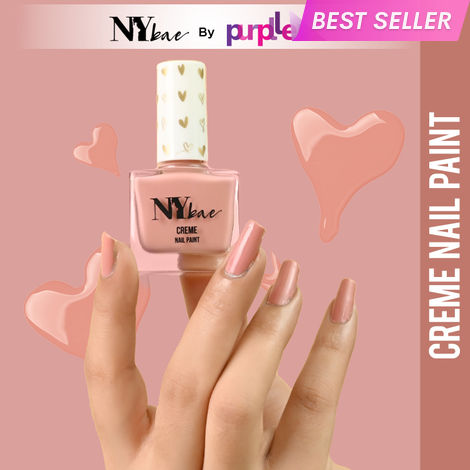 Buy NY Bae Creme Nail Paint - Pale Ivory 32 (10 ml) | Nude | Rich Pi gment | Chip-proof | Full Coverage | Travel Friendly | Vegan-Purplle