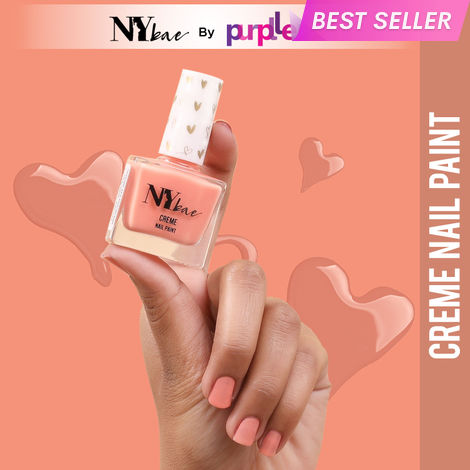 Buy NY Bae Creme Nail Paint - Almond Beige 33 (10 ml) | Nude | Rich Pigment | Chip-proof | Full Coverage | Travel Friendly | Vegan-Purplle