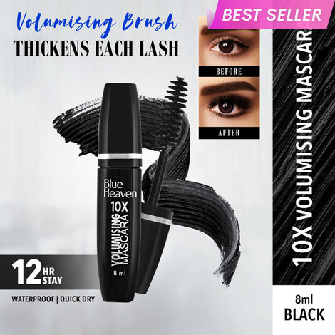 Buy Blue Heaven 10x Volumising Mascara, Black (8 ml)-Purplle