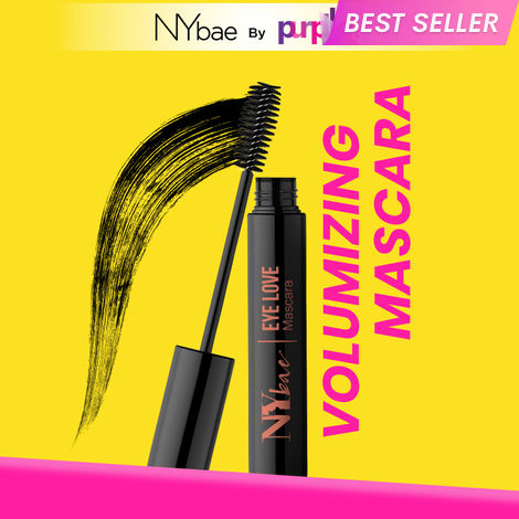 Buy NY Bae Eye Love Volumizing Mascara | Eye Makeup | Thick Eyelashes | Smudgeproof | Dries Quickly | Intense Black (8ml)-Purplle