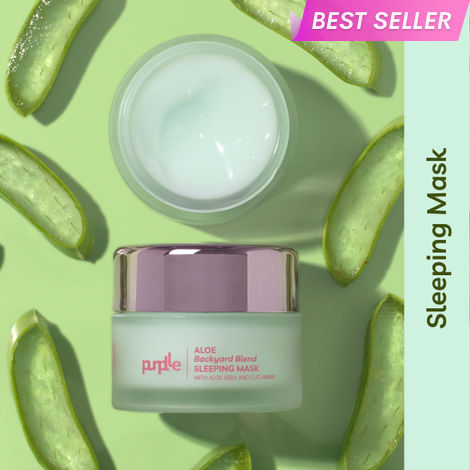 Buy Purplle Aloe Backyard Blend Sleeping Mask with Aloe Vera and Cucumber (50 gm)-Purplle