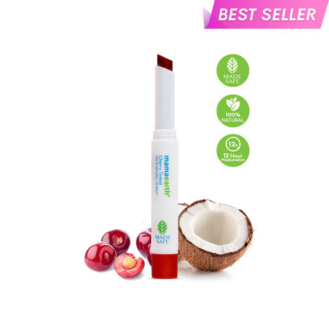 Buy Mamaearth Cherry Tinted 100% Natural Lip Balm for Women with Cherry and Coconut Oil (2 g)-Purplle