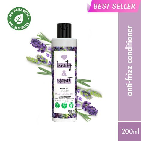 Buy Love Beauty Planet Argan Oil and Lavender Paraben Free Smooth and Serene Conditioner, 200 ml-Purplle