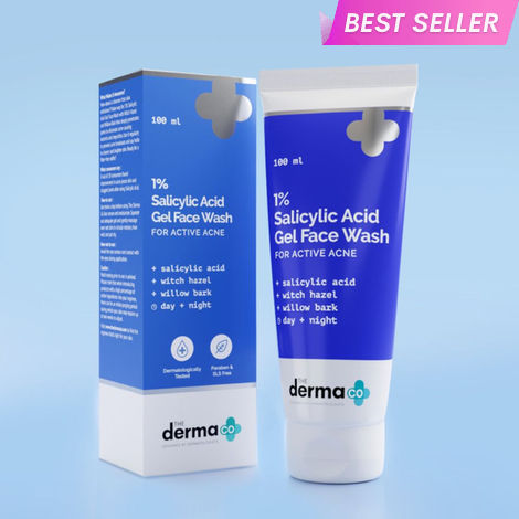 Buy The Derma Co.1% Salicylic Acid Gel Daily Face Wash with Salicylic Acid & Witch Hazel for Active Acne - 100 ml-Purplle