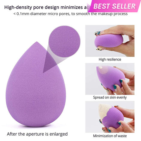 Buy Ronzille Professional Premium Makeup Puff Sponge Multicolor 1 Pc-Purplle