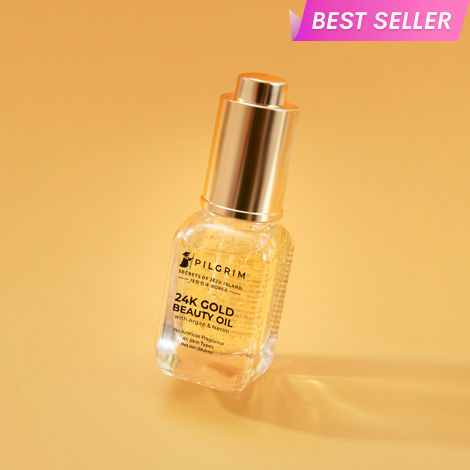 Buy Pilgrim 24K Gold Beauty Oil for radiant & youthful skinn -20 ml-Purplle