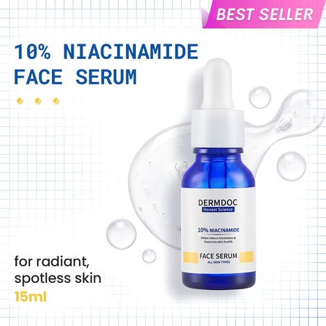 Buy DERMDOC by Purplle 10% Niacinamide Face Serum (15 ml) | Skin Brightening | Fades Dark Spots| Niacinamide Face Serum I Niacinamide for Oily Skin-Purplle