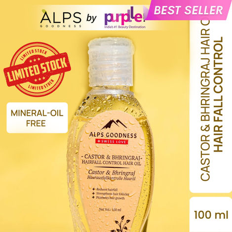 Buy Alps Goodness Castor & Bhringraj | Hair fall Control | Hair Growth | Hair Oil (100 ml)-Purplle