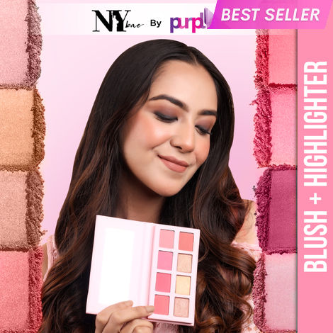 Buy NY Bae Pro Blush + Highlighter Palette - 02 (16 g) | Blendable | 8 In 1 | Matte & Shimmer Shades | Rich Colour | Multipurpose | Travel Friendly-Purplle