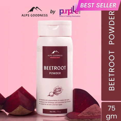 Buy Alps goodness Powder - Beetroot (75 gm)| 100% Natural Powder | No Chemicals, No Preservatives, No Pesticides | Can be used for Hair Mask and Face Mask |Beetroot Face Pack-Purplle