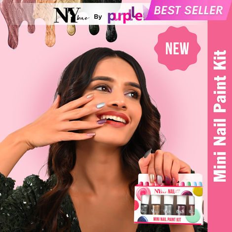 Buy NY Bae Nail It Mini Nail Paint Kit - Shine On 08 (5 x 3 ml) | Highly Pigmented | Matte & Glossy | Chip-Free | Travel-Friendly Nail Polish Set-Purplle
