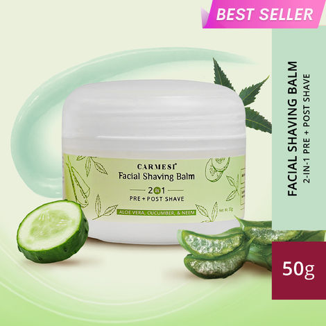 Buy Carmesi Facial Shaving Balm - 2 in 1 Pre & Post Shave-Purplle