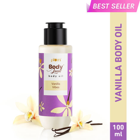 Buy Plum BodyLovina€™ Vanilla Vibes Body Oil (100 ml) | Normal to Dry Skin | Deep Moisturization | Instant Glow-Purplle