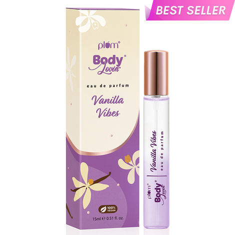 Buy Plum BodyLovin' Vanilla Vibes Perfume | Long Lasting & Premium Warm Vanilla Fragrance | Luxury Perfume For Women | Sweet, Warm & Irresistible Notes of Vanilla | Travel-Friendly | High On Fun (15 ml)-Purplle