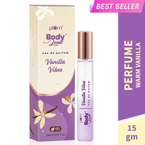 Buy Plum BodyLovin' Vanilla Vibes Perfume | Long Lasting & Premium Warm Vanilla Fragrance | Luxury Perfume For Women | Sweet, Warm & Irresistible Notes of Vanilla | Travel-Friendly | High On Fun (15 ml)-Purplle