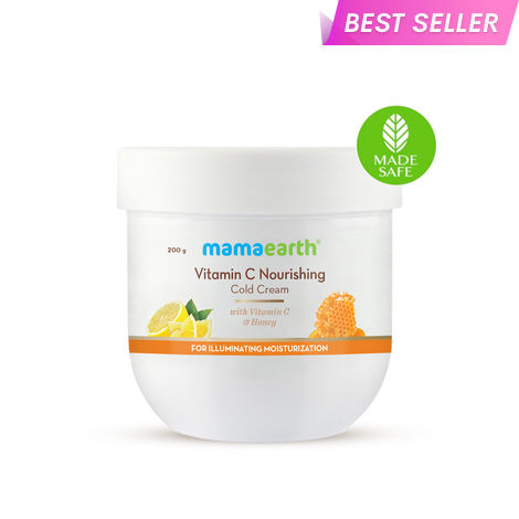 Buy Mamaearth Vitamin C Nourishing Cold Cream for Face & Body with Vitamin C & Honey for Illuminating Moisturization (200 gm)-Purplle