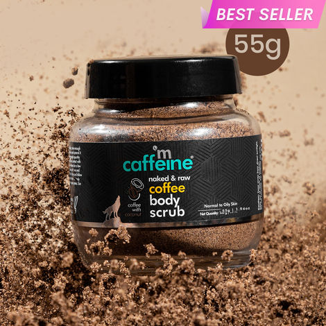 Buy mCaffeineA Naked & RawA Coffee Body ScrubA for Tan Removal & Soft-Smooth Skin | For Women & Men | Tan & Dirt Removing Bathing Scrub for Neck, Arms, Knees and Elbows - 100% Natural & Vegan (55 gm)-Purplle