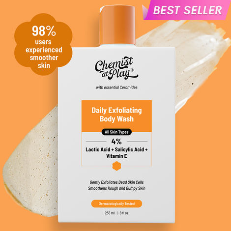 Buy Chemist at Play Exfoliating Body Wash | Salicylic Acid, Vitamin E & Lactic Acid | Softens Skin (236 ml)-Purplle