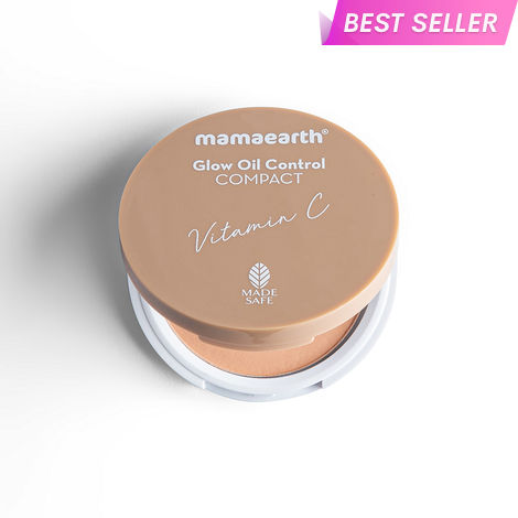 Buy Mamaearth Glow Oil Control Compact SPF 30 with Vitamin C & Turmeric for 2X Instant Glow - 01 Ivory Glow (9 g)-Purplle