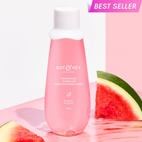 Buy Dot & Key Watermelon SuperGlow Pore Tightening Toner with Cucumber & Glycolic | For Oily, Dull & Uneven Skin Tone | 150 ml-Purplle