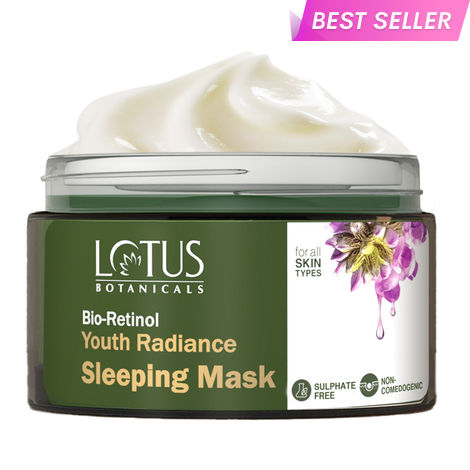 Buy Lotus Botanicals Bio Retinol Youth Radiance Sleeping Mask | Reduces Fights Fine Lines & Nourishes Skin | Preservative Free | For All Skin Types |(50 gm)-Purplle