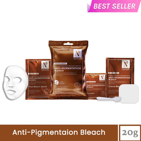 Buy NutriGlow Advanced Organics Anti-Pigmentation Bleach For Blemish Removal (20 gm)-Purplle