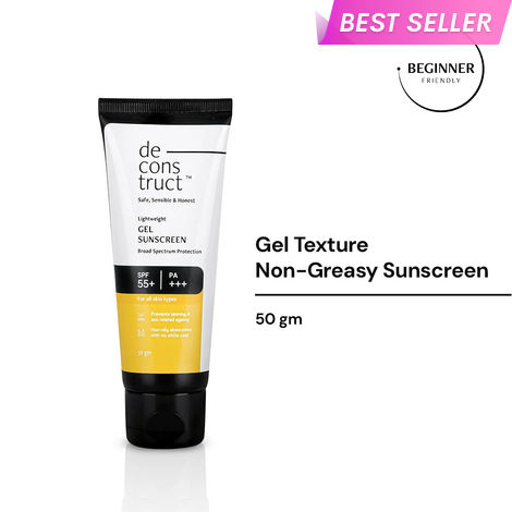 Buy Deconstruct Lightweight Gel Sunscreen- SPF 55+ and PA+++ (50 gm)-Purplle