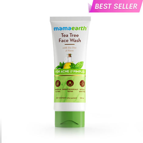 Buy Mamaearth Tea Tree Natural Face Wash For Acne & Pimples Wash (100 ml)-Purplle