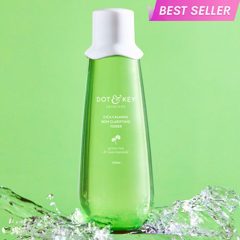 Buy Dot & Key Cica Calming Skin Clarifying Toner with Green Tea & Niacinamide | For Acne, Oily & Sensitive Skin | 150ml-Purplle