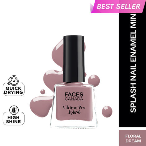 Buy FACES CANADA Ultime Pro Splash Mini Nail Enamel - Floral Dream 56 (5 ml) | Quick Drying | Glossy Finish | Long Lasting | No Chip Formula | High Shine Nail Polish For Women | No Harmful Chemicals-Purplle