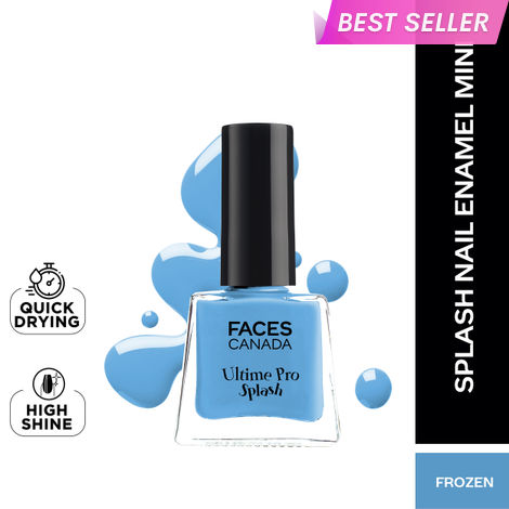 Buy FACES CANADA Ultime Pro Splash Mini Nail Enamel - Frozen 40 (5 ml) | Quick Drying | Glossy Finish | Long Lasting | No Chip Formula | High Shine Nail Polish For Women | No Harmful Chemicals-Purplle