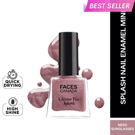 Buy FACES CANADA Ultime Pro Splash Mini Nail Enamel - Need Sunglasses 16 (5 ml) | Quick Drying | Glossy Finish | Long Lasting | No Chip Formula | High Shine Nail Polish For Women | No Harmful Chemicals-Purplle