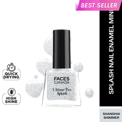 Buy FACES CANADA Ultime Pro Splash Mini Nail Enamel - Shanghai Shimmer 23 (5 ml) | Quick Drying | Glossy Finish | Long Lasting | No Chip Formula | High Shine Nail Polish For Women | No Harmful Chemicals-Purplle