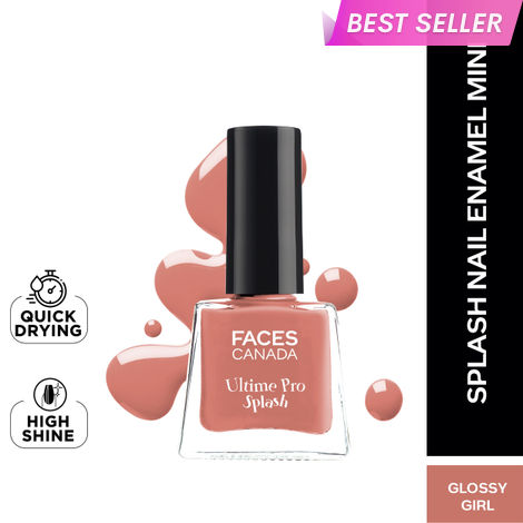 Buy FACES CANADA Ultime Pro Splash Mini Nail Enamel - Glossy Girl 42 (5 ml) | Quick Drying | Glossy Finish | Long Lasting | No Chip Formula | High Shine Nail Polish For Women | No Harmful Chemicals-Purplle