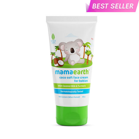 Buy Mamaearth Coco Soft Face Cream With Coconut Milk & Turmeric For Babies - 60 gm-Purplle