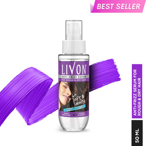 Buy Livon Hair Serum for Women & Men for Dry and Rough Hair, 24-hour frizz-free Smoothness, 50 ml-Purplle