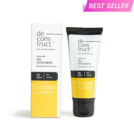 Buy Deconstruct Lightweight Gel Sunscreen- SPF 55+ and PA+++ (50 gm)-Purplle