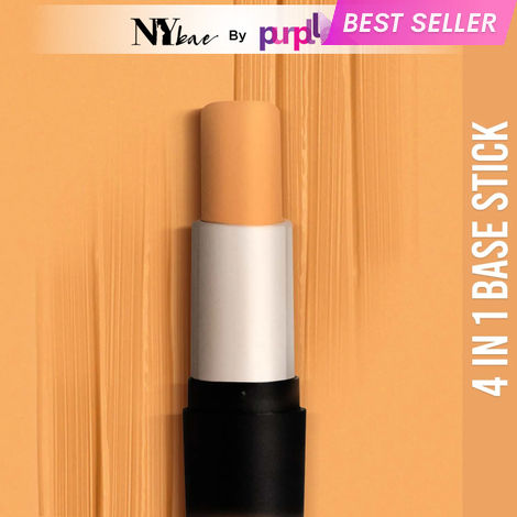 Buy NY Bae All In One Stick - Grander Than Central 3 | Foundation Concealer Contour Colour Corrector Stick | Fair Skin | Creamy Matte Finish | Enriched With Vitamin E | Covers Blemishes & Dark Circles | Medium Coverage | Cruelty Free-Purplle