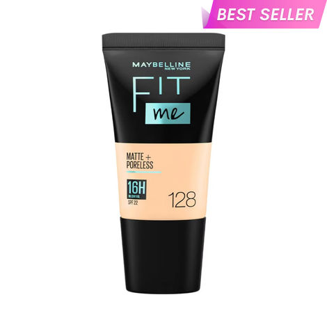 Buy Maybelline New York Fit Me Matte+Poreless Liquid Foundation Tube, 128 Warm Nude, 18 ml-Purplle