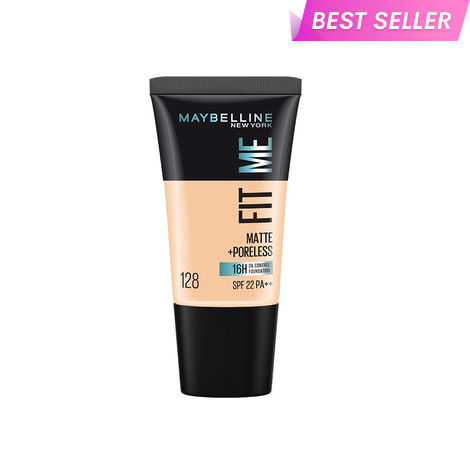 Buy Maybelline New York Fit Me Matte+Poreless Liquid Foundation Tube, 128 Warm Nude, 18 ml-Purplle