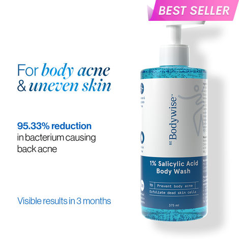 Buy Be Bodywise 1% Salicylic Acid Body Wash for Women | Cleansing Skin, Preventing Body Acne | 375 ml-Purplle