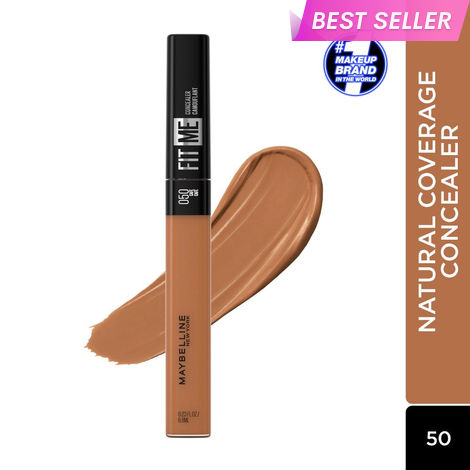 Buy Maybelline New York Full Coverage Concealer, Matte & Poreless Ultra Blendable, Fit Me, 50 Cafe - 6.8 ml-Purplle