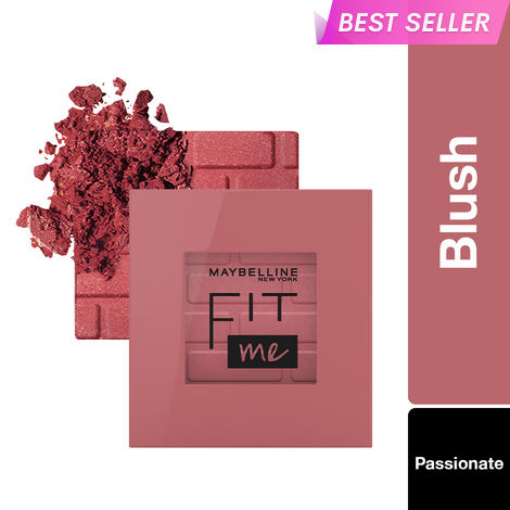 Buy Maybelline New York New Fit Me Mono Blush, 16 HRs Easy to Use Long-lasting Cheek Blush, Pigmented Creamy Powder Blush Formula, Natural and True to Tone Blush - 60 Passionate|4.5 gm-Purplle